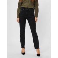 дънки,vero,moda,brenda,high,rise,straight,fit,jeans,black,denim