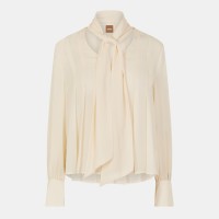 дамски,ризи,boss,women,s,bijulia,long,sleeve,blouse,open,white