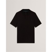 облекла,на,разпродажба,мъжки,тениски,ted,baker,ted,ss,jacquard,polo,sn54,black