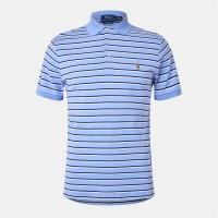 блуза,с,яка,облекла,на,разпродажба,мъжки,тениски,polo,ralph,lauren,men's,pima,stripe,short,sleeve,polo,shirt,blue,multi