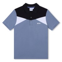 юношеска,блуза,с,яка,детски,облекла,boss,colourblock,polo,shirt,juniors,med,grey,049