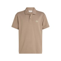 облекла,на,разпродажба,мъжки,тениски,calvin,klein,jeans,woven,label,polo,taupe,grey