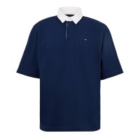 блуза,с,яка,мъжки,тениски,tommy,hilfiger,men,s,back,flag,short,sleeve,polo,shirt,carbon,navy