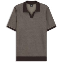 блуза,с,яка,мъжки,тениски,boss,men,s,short,sleeve,polo,shirt,dark,brown,207