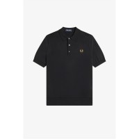 блуза,с,яка,облекла,на,разпродажба,мъжки,тениски,fred,perry,men's,knitted,short,sleeve,polo,shirt,blk,gld,198