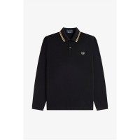 блуза,с,яка,облекла,на,разпродажба,мъжки,тениски,fred,perry,men's,mie,tip,short,sleeve,polo,shirt,blk,gld,157