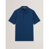 мъжки,тениски,ted,baker,ted,ss,textured,polo,sn61,dk,blue