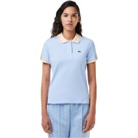 блуза,с,яка,дамски,топове,lacoste,monogram,jacquard,polo,shirt,blue,flour