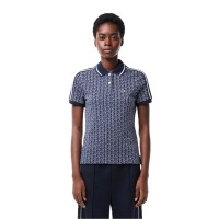 блуза,с,яка,дамски,топове,lacoste,monogram,jacquard,polo,shirt,methylene,flour