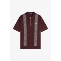 облекла,на,разпродажба,мъжки,тениски,fred,perry,fred,panelknit,shirt,sn62,oxblood,597