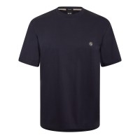 тениска,мъжки,тениски,boss,mens,boss,black,taut,minimalist,design,t,shirt,with,logo,detail,dark,blue