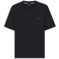 тениска,мъжки,тениски,boss,mens,boss,black,taut,minimalist,design,t,shirt,with,logo,detail,dark,blue,404