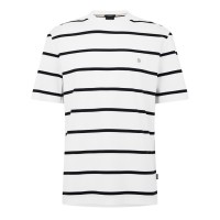 тениска,облекла,на,разпродажба,мъжки,тениски,boss,mens,boss,black,taut,minimalist,design,t,shirt,with,logo,detail,white,striped