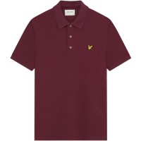 блуза,с,яка,мъжки,тениски,lyle,and,scott,basic,short,sleeve,polo,shirt,burgundy,z562