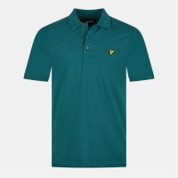 блуза,с,яка,облекла,на,разпродажба,мъжки,тениски,lyle,and,scott,basic,short,sleeve,polo,shirt,mal,green,w746