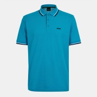 блуза,с,яка,облекла,на,разпродажба,мъжки,тениски,boss,men's,paddy,short,sleeve,polo,shirt,turquoise,aqua