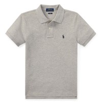 риза,с,къс,ръкав,детски,3/4,панталони,polo,ralph,lauren,kids',cotton,short,sleeve,shirt,grey,heather