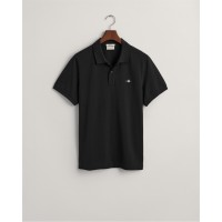 блуза,с,яка,облекла,на,разпродажба,мъжки,тениски,gant,shield,pique,polo,shirt,black,005