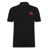блуза,с,яка,мъжки,тениски,hugo,dereso,polo,shirt,black,001