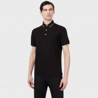 блуза,с,яка,мъжки,тениски,emporio,armani,men,s,all,over,eagle,short,sleeve,polo,shirt,black,0999