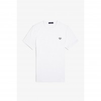 тениска,мъжки,тениски,fred,perry,ringer,t,shirt,white,100