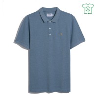 блуза,с,яка,мъжки,блузи,с,яка,farah,short,sleeve,polo,shirt,blue,tide,401