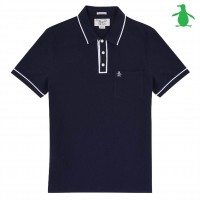 блуза,с,яка,мъжки,тениски,original,penguin,original,short,sleeve,tipped,polo,shirt,navy,974