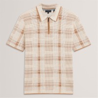 блуза,с,яка,облекла,на,разпродажба,мъжки,блузи,с,яка,ted,baker,men's,ss,check,short,sleeve,polo,shirt,taupe