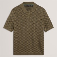 блуза,с,яка,облекла,на,разпродажба,мъжки,блузи,с,яка,ted,baker,men's,ss,geo,short,sleeve,polo,shirt,khaki