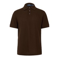 риза,с,къс,ръкав,мъжки,тениски,polo,ralph,lauren,men,s,knitted,short,sleeve,shirt,nutmeg,brown