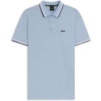 блуза,с,яка,мъжки,тениски,boss,mens,boss,green,paddy,polo,shirt,with,contrast,tipping,lt,pastel,blue