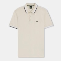 блуза,с,яка,мъжки,тениски,boss,mens,boss,green,paddy,polo,shirt,with,contrast,tipping,open,white