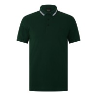 блуза,с,яка,мъжки,тениски,boss,mens,boss,green,paddy,polo,shirt,with,contrast,tipping,dark,green,348