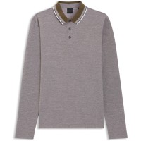 блуза,с,яка,облекла,на,разпродажба,мъжки,тениски,boss,pittman,long,sleeve,polo,shirt,open,green,342