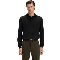 облекла,на,разпродажба,мъжки,тениски,boss,men's,lancione,long,sleeve,polo,black