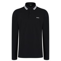 блуза,с,яка,мъжки,блузи,с,яка,boss,plisy,long,sleeve,polo,shirt,black,002