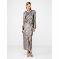 пола,дамски,ризи,french,connection,adalynn,sequin,midi,skirt,90,gun,metal