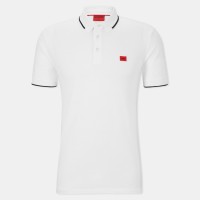 блуза,с,яка,мъжки,тениски,hugo,men,s,short,sleeve,polo,shirt,open,white