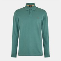 блуза,с,яка,облекла,на,разпродажба,мъжки,тениски,boss,long,sleeve,polo,shirt,open,green,369