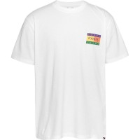 тениска,облекла,на,разпродажба,мъжки,тениски,tommy,jeans,crew,neck,back,logo,t,shirt,white,ybr