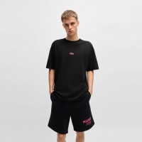 тениска,облекла,на,разпродажба,мъжки,тениски,hugo,men's,regular,fit,logo,back,t,shirt,black,003