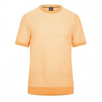 тениска,облекла,на,разпродажба,мъжки,тениски,boss,men's,tantino,knitted,t,shirt,medium,orange