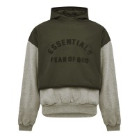 суичър,мъжки,ежедневни,облекла,мъжки,горнища,с,качулка,fear,of,god,essentials,logo,hoodie,oat,ink