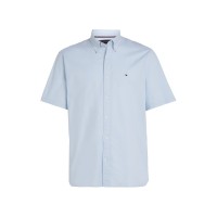 облекла,на,разпродажба,мъжки,ризи,tommy,hilfiger,men's,flex,short,sleeve,oxford,shirt,blue,0gz