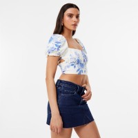 дамски,ризи,jack,wills,tie,back,top,white,print