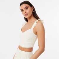 дамски,ризи,jack,wills,frill,sleeve,top,buttercream