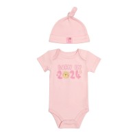 бебешка,шапка,бебешки,облекла,hello,world,baby,girl,2024,bodysuit,and,hat,set,pink