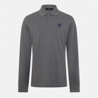 блуза,с,яка,мъжки,тениски,belstaff,long,sleeved,polo,shirt,tornado,grey