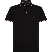 блуза,с,яка,мъжки,летен,каталог,мъжки,тениски,tommy,hilfiger,core,tipped,slim,polo,shirt,black