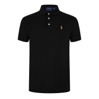 блуза,с,яка,мъжки,тениски,polo,ralph,lauren,men's,slim,fit,short,sleeve,polo,shirt,polo,black